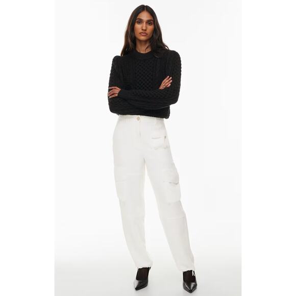 Wilfred light Birch High-rise crepe cargo pants - Picture 1 of 9